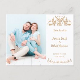 BEIGE OTOMI MEXICAN SPARA DATUM POSTCARD VYKORT