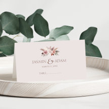 Beige Pampas Blommigt Boho Bröllop