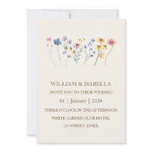 Beige Pastell Vildblomma Monogram Foto