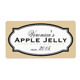 BEIGE | PERSONLIG CANNING STICKER FRAKTSEDEL