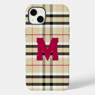 Beige Preppy Play Mode Monogram Personlig