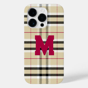 Beige Preppy Play Mode Monogram Personlig