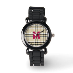 Beige Preppy Play Mode Monogram Personlig Armbandsur