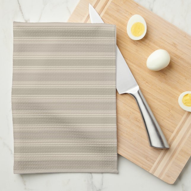 Beige Rand Kitchen Tea Towel Kökshandduk (Vikt i Fjärdedel)