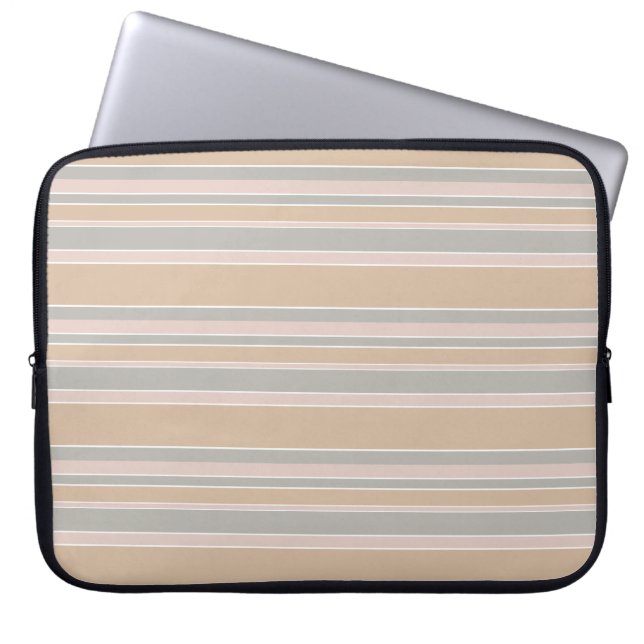Beige rand laptop fodral (Framsidan)