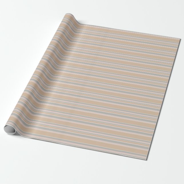 Beige rand presentpapper (Utrullad)