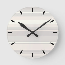 Beige rand rund klocka
