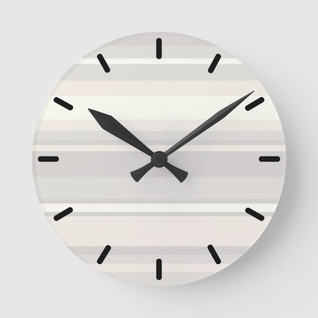 Beige rand rund klocka (Framsida)