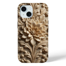 Beige Relief Bloom iPhone/iPad-fall