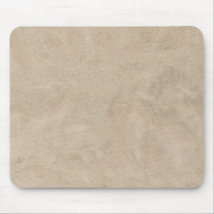 Beige Retro beställnings- Suede Musmatta