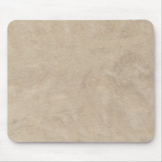 Beige Retro beställnings- Suede Musmatta