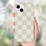 Beige Retro Check<br><div class="desc">Trendiget boho checkerboard skriver ut telefonfodral i ljusbeige och elfenbenst färg. Använda designen verktyg om du vill lägga till ditt eget monogram, namn eller annan text, eller ändra färgen i bakgrunden om du vill skapa ett unikt hölje för en typ av enhet.</div>