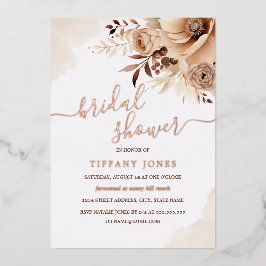 Beige RO GOLD FOIL Boho Blommigt Möhippa