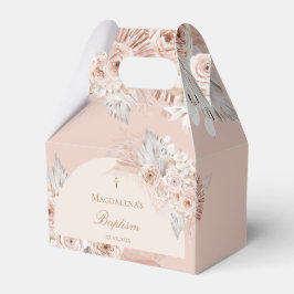 beige rosa blommor | Dop Presentaskar