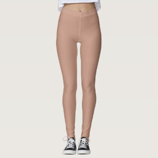 Beige Rosa Dance Workout Gym Leggings