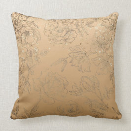 Beige Satin och Silke Kudde