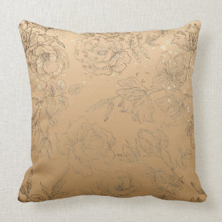 Beige Satin och Silke Kudde