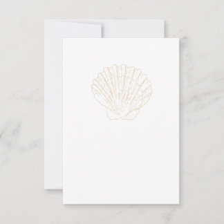 Beige Scallop Tack Kort
