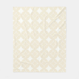 Beige shippo mönster fleecefilt
