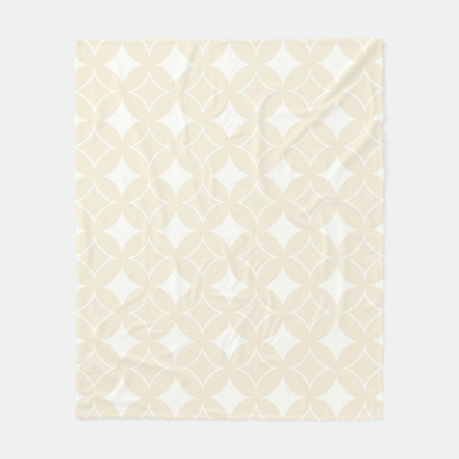 Beige shippo mönster fleecefilt (Framsidan)