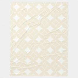 Beige shippo mönster fleecefilt