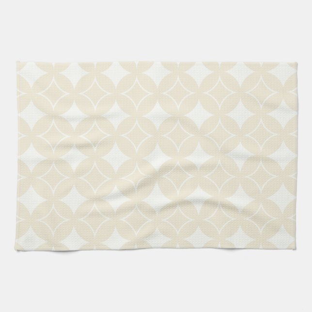 Beige shippo mönster kökshandduk (Horisontell)