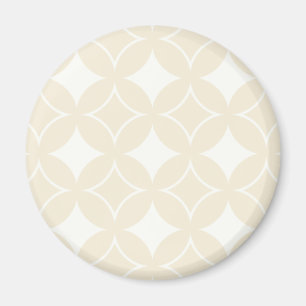 Beige shippo mönster magnet