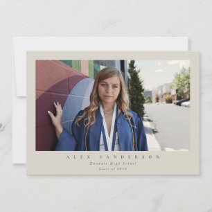 Beige Simple Modern Single Photo Studenten Meddelande