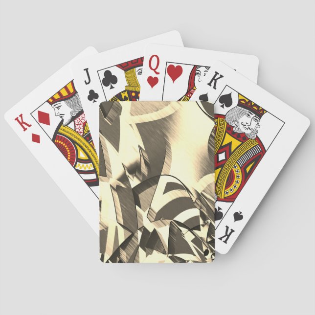Beige slår över bruna bilder med droppe casinokort (Baksidan)