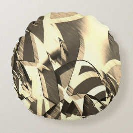 Beige slår över bruna bilder med droppe rund kudde