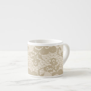 Beige snöre espressomugg
