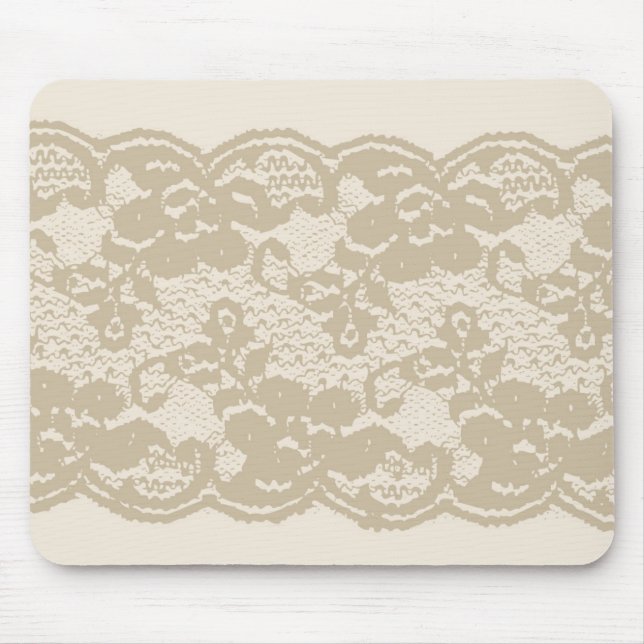 Beige snöre musmatta (Framsidan)