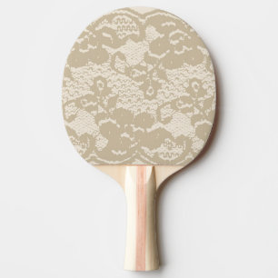 Beige snöre pingisracket