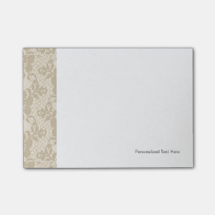 Beige snöre post-it block
