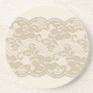 Beige snöre underlägg sandsten