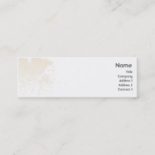 Beige Splatter - smala Mini Visitkort