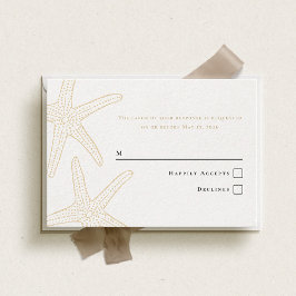 Beige Starfish Responcard OSA Kort