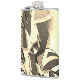 Beige streaks på en brun, förbryllad bild fickplunta