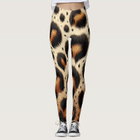 Beige & Svart Leopardpäls Djurtryck Fläckar