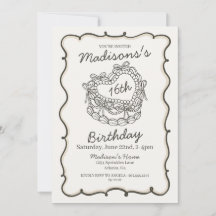 Beige Sweet 16 Heart Coquette Cherry Cake Birthday
