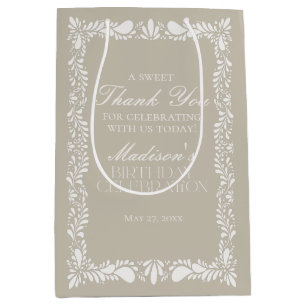 Beige Talavera Tile Mexican Fiesta Birthday Favors