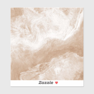 Beige Tan Brown White Marble Print Ceramic Tile Klistermärken