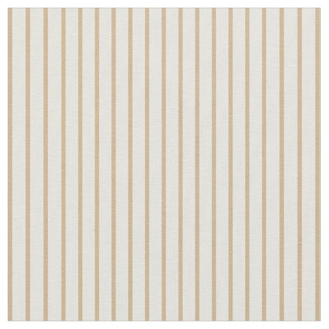Beige & Tan Stripe/LUND Mönster Tyg (Närbild)