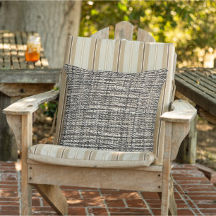 Beige Taupe Ivory Grått Boucle Woven Mönster Kudde