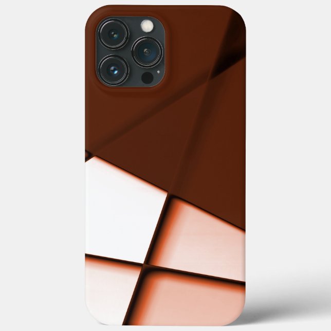 Beige trapeze-rektangel under mörk brun lakan (Baksida)