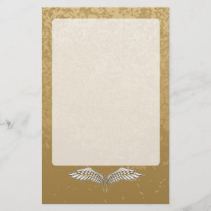 Beige vingar brevpapper