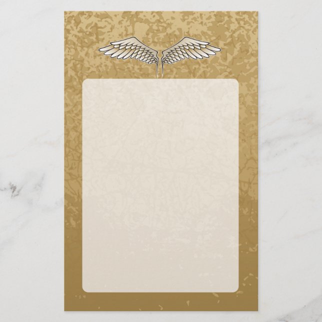 Beige vingar flygblad (Framsidan)