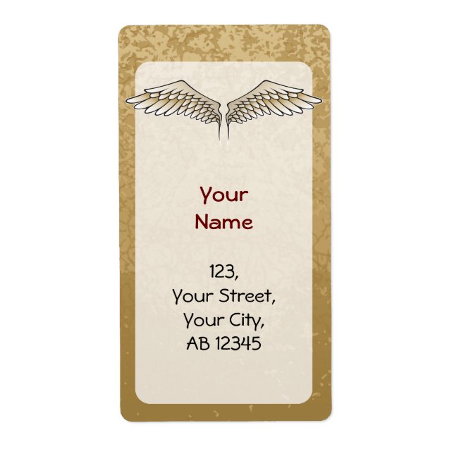 Beige vingar fraktsedel (Framsidan)