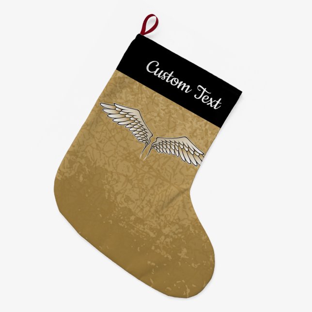 Beige Vingar Julstrumpa (Framsidan (Hängande))