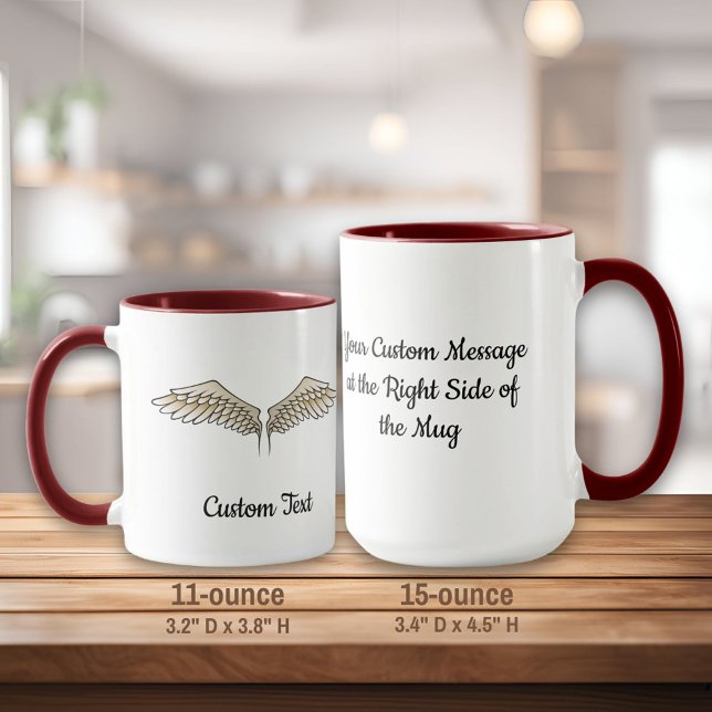 Beige Vingar Mugg (Skapare uppladdad)